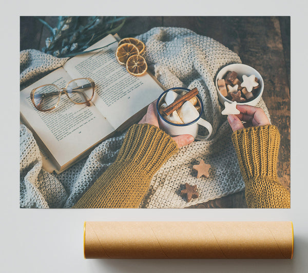 Golden Winter Warmth Print