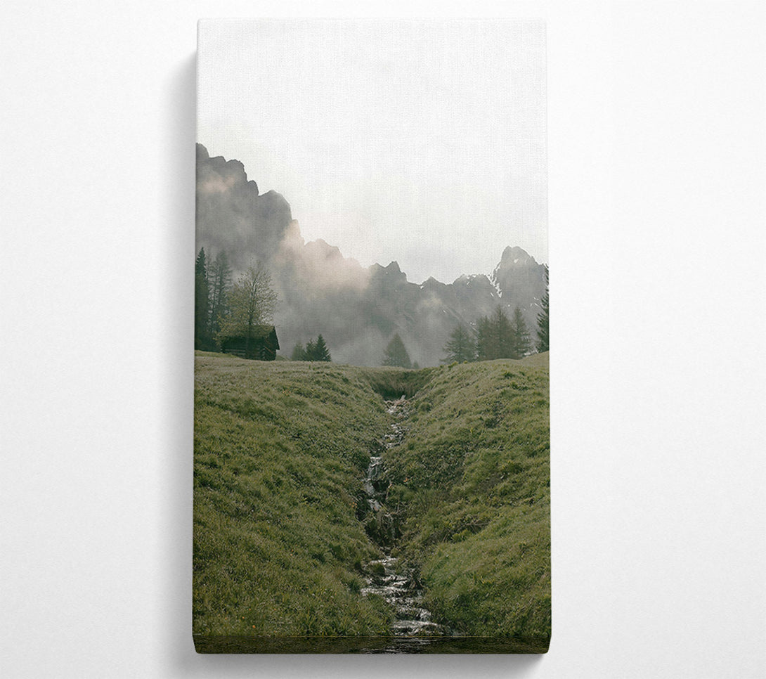  A Canvas Print of Green Mountain Stream Canvas Art