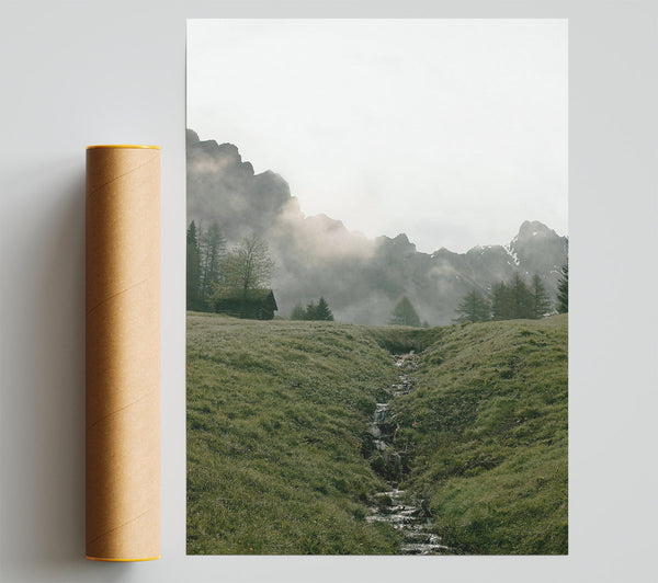 Green Mountain Stream Print
