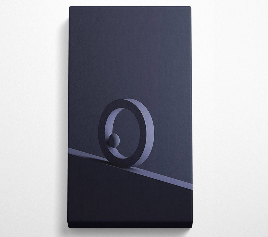  A Canvas Print of Blue Circle  With Ball Canvas Wall Art