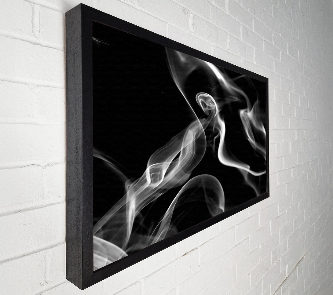  A Canvas Print of White Smoke Abstraction Canvas Wall Art