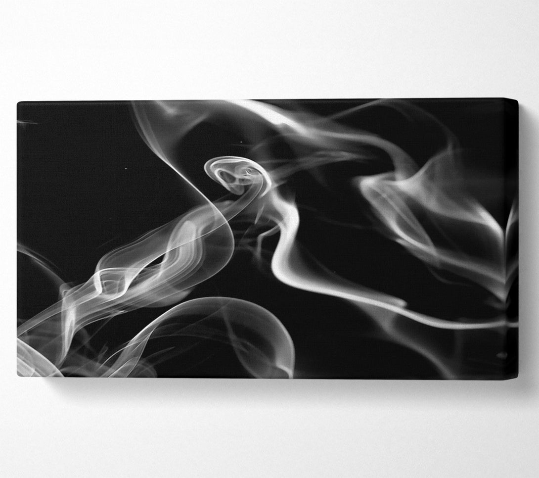  A Canvas Print of White Smoke Abstraction Canvas Wall Art