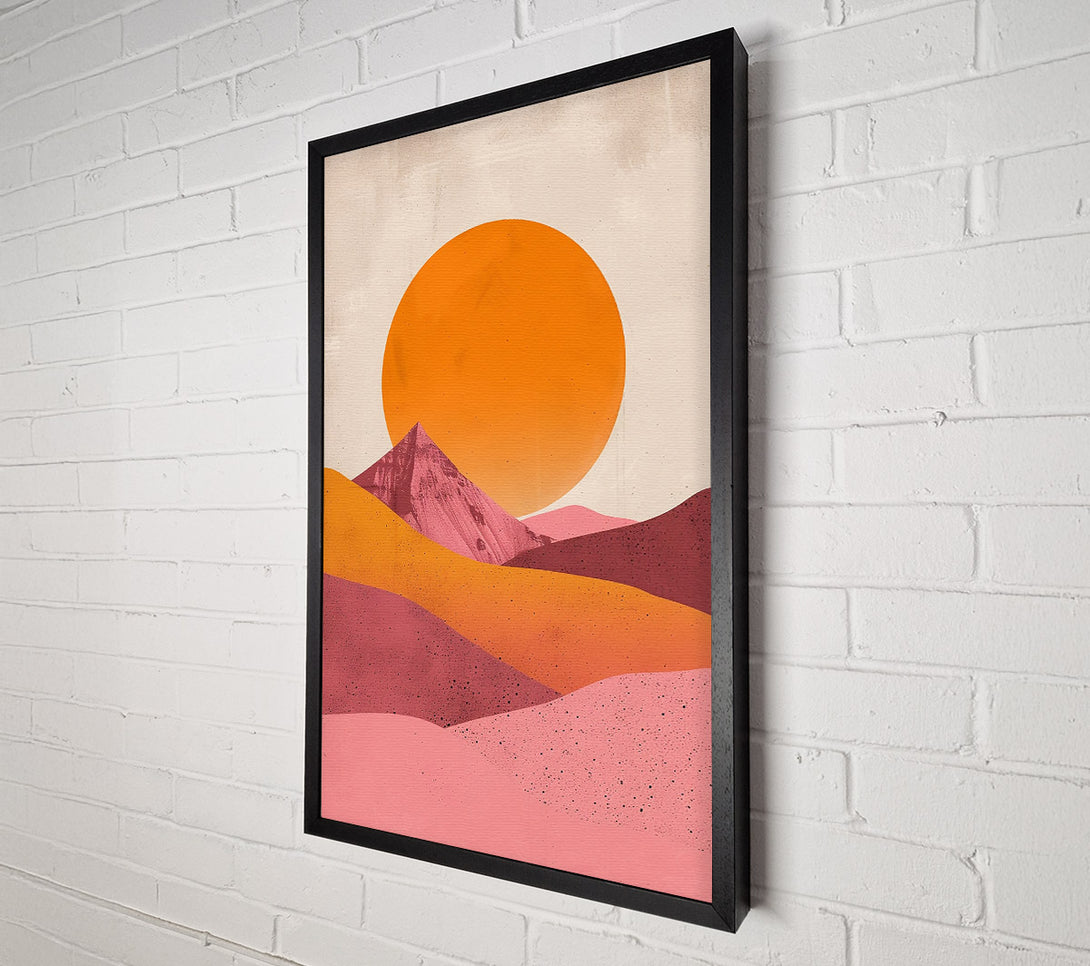  A Canvas Print of Pink Desert Sunset Canvas Print
