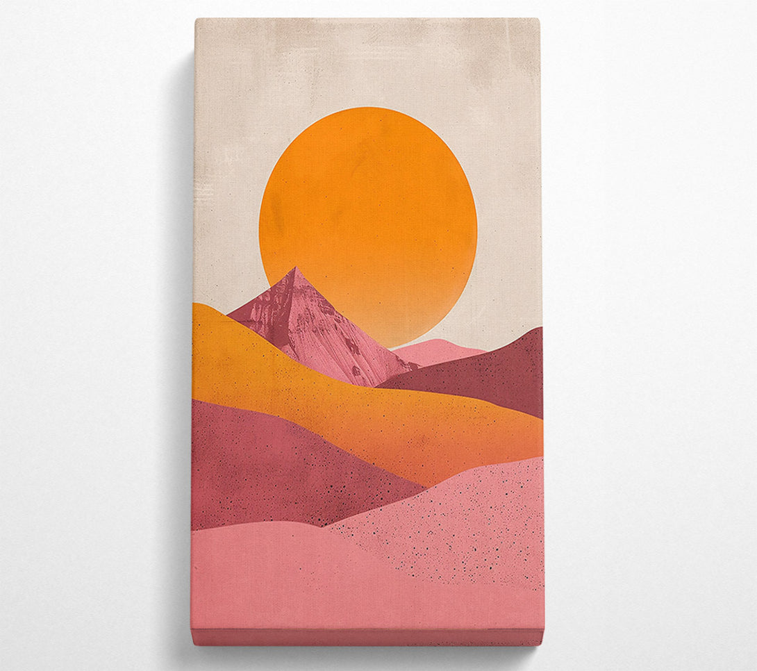  A Canvas Print of Pink Desert Sunset Canvas Print