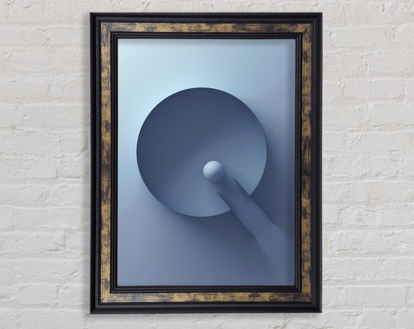 Blue Circle Framed Print