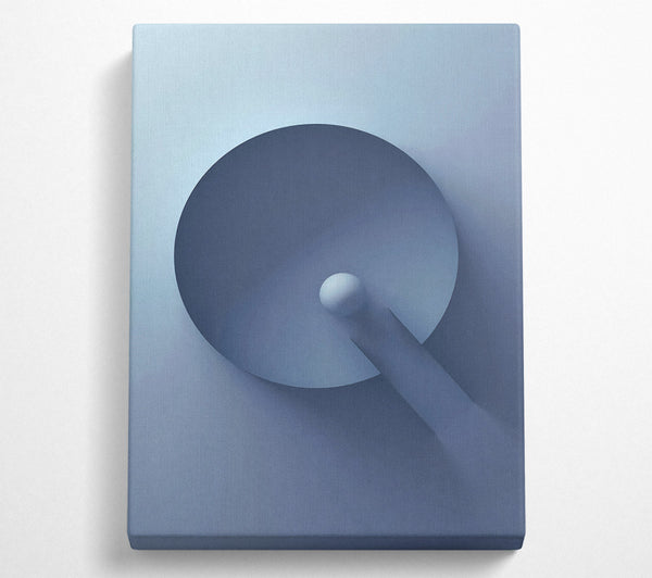  A Canvas Print of Blue Circle Canvas Wall Art