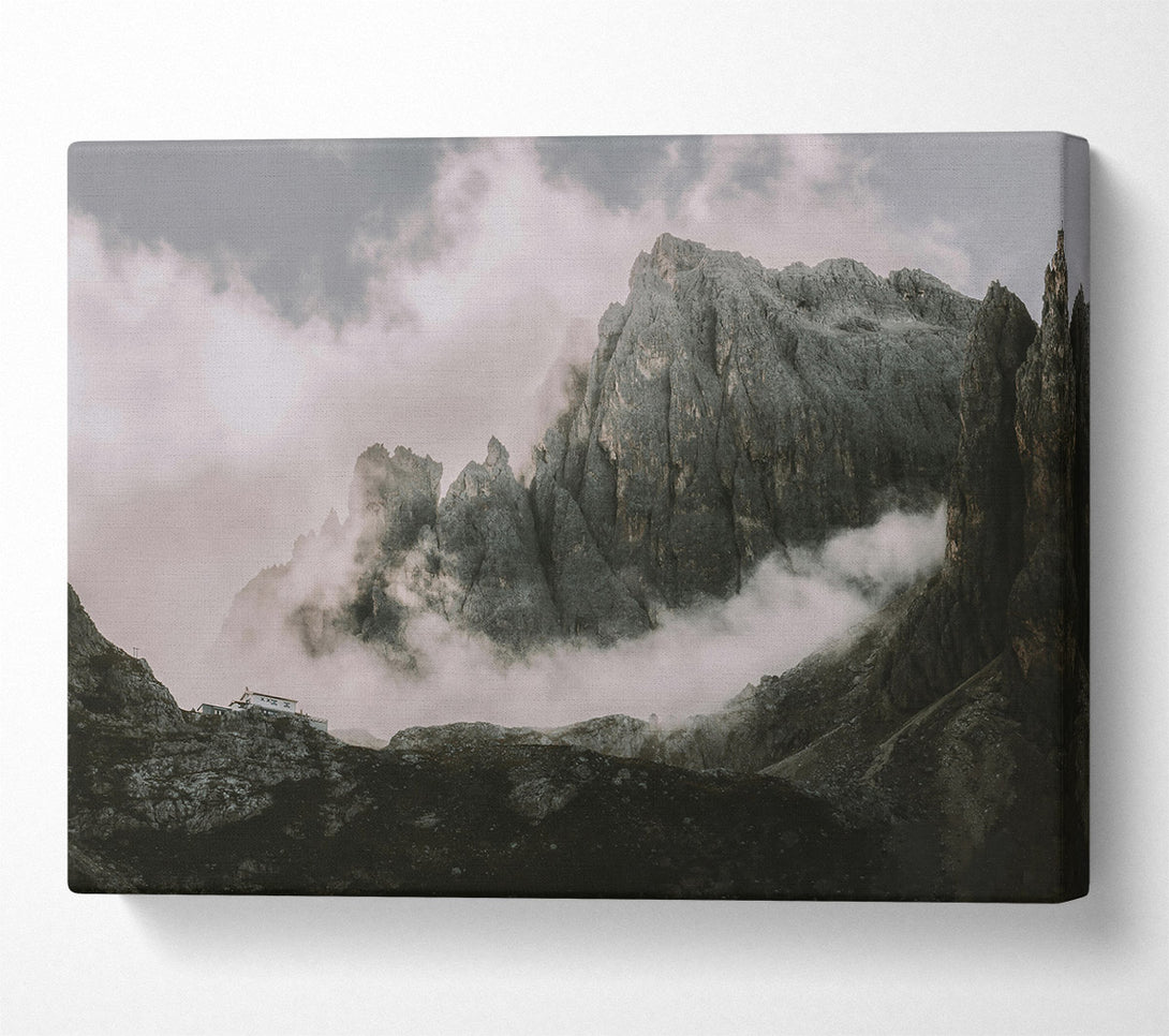  A Canvas Print of Grey Mountain Mist Canvas Art