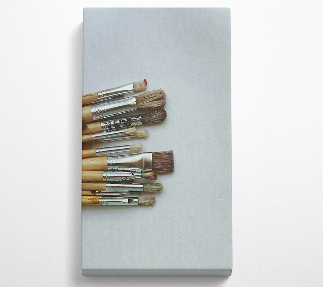  A Canvas Print of Brown Bristle Brushes Canvas Print