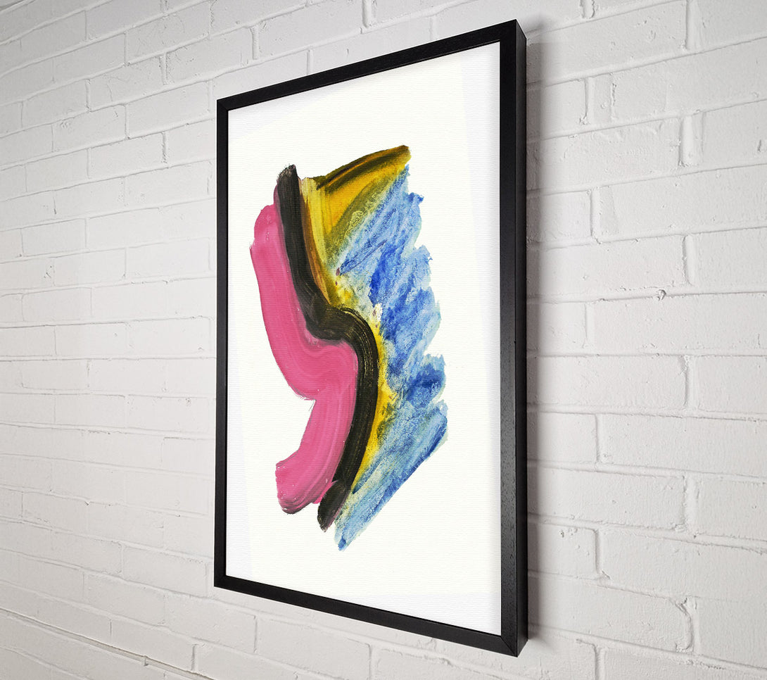  A Canvas Print of Pink Abstract Swirl Canvas Wall Art