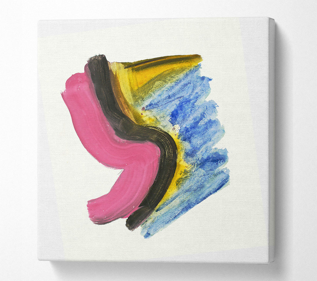  A Canvas Print of Pink Abstract Swirl Canvas Wall Art
