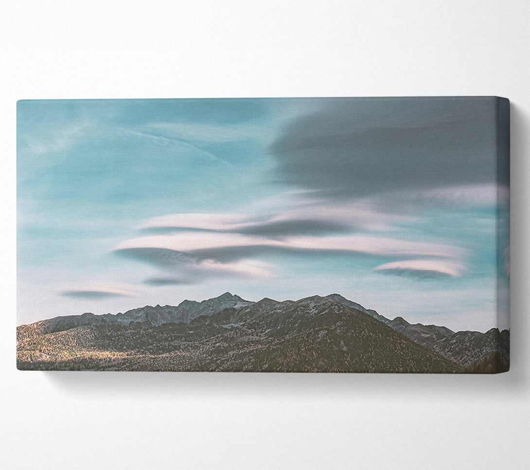  A Canvas Print of Azure Sky Mountains Canvas Art