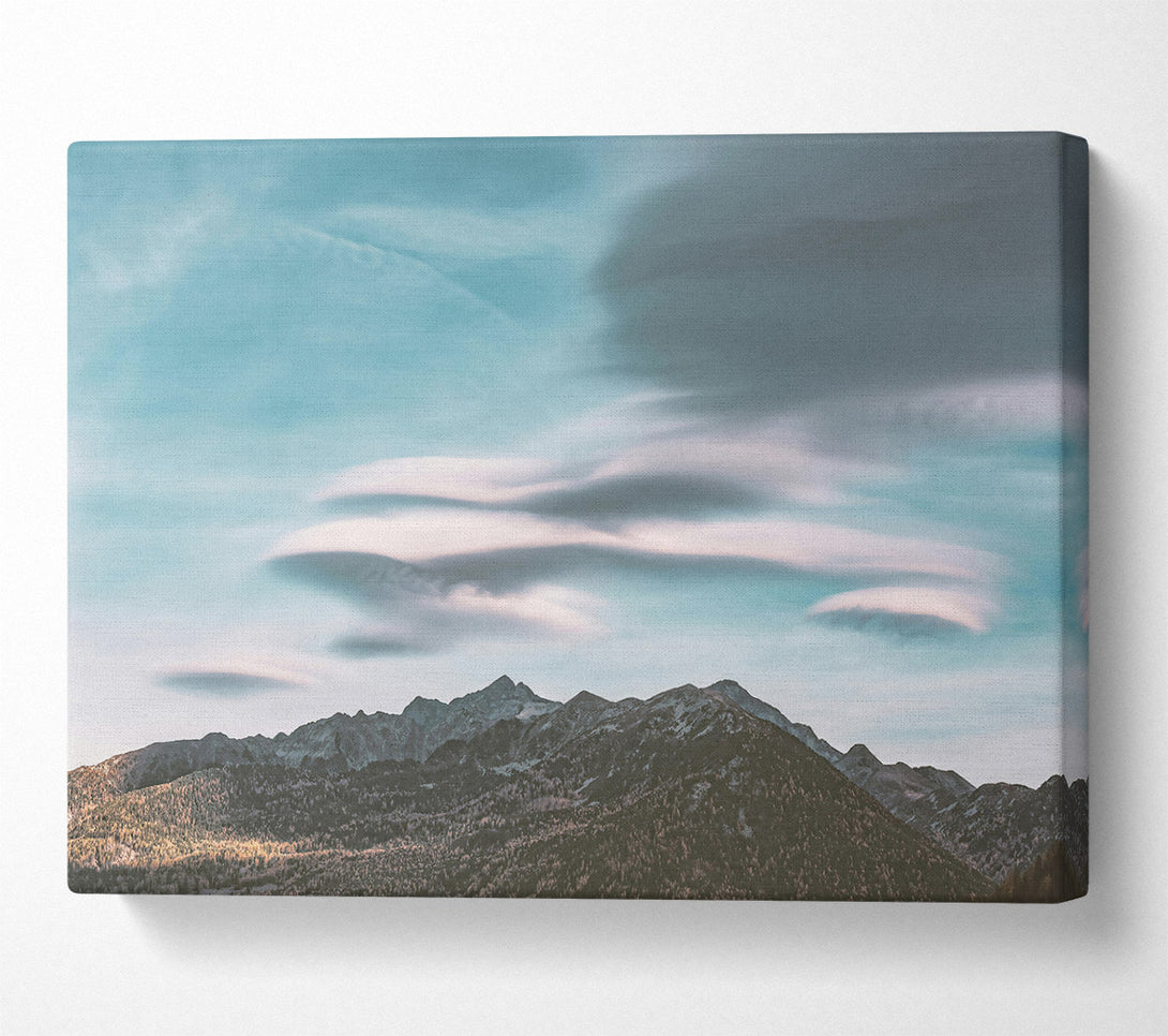  A Canvas Print of Azure Sky Mountains Canvas Art
