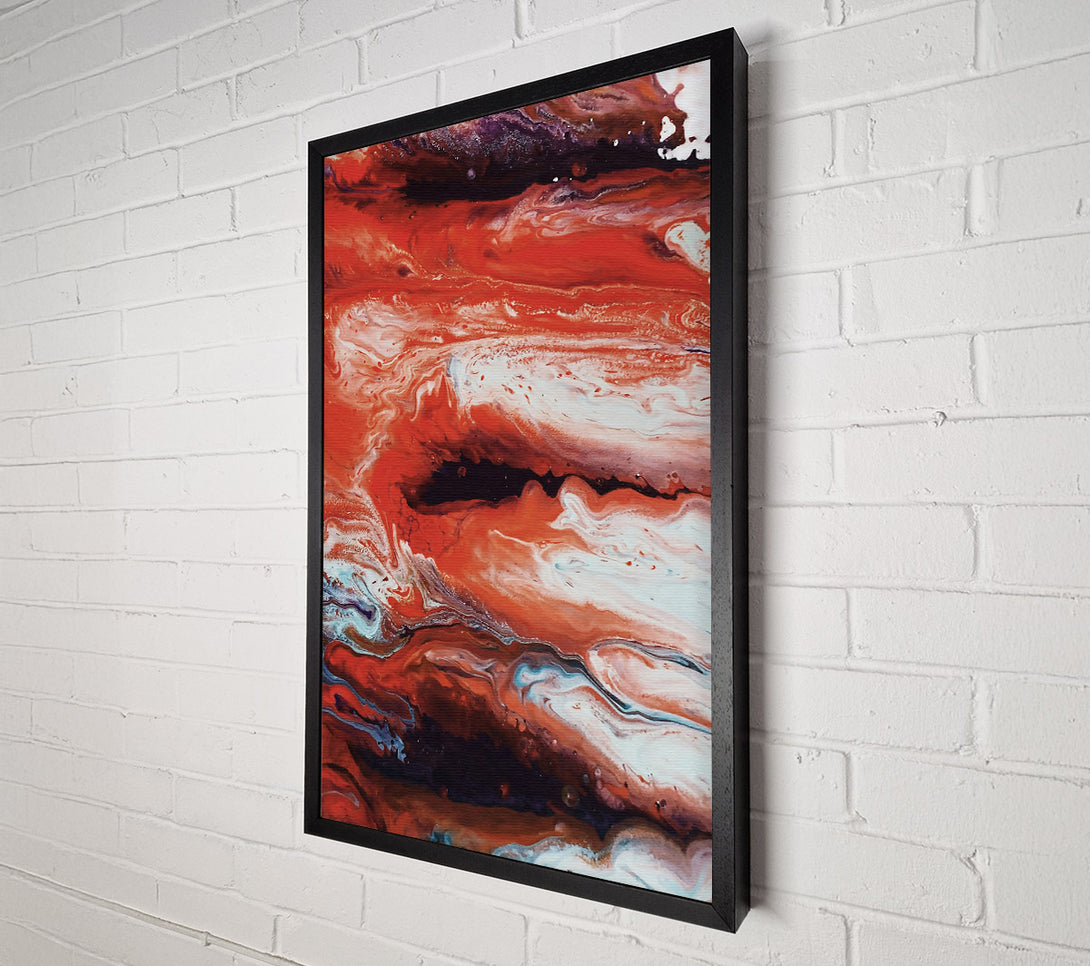  A Canvas Print of Crimson Swirls Of Time Canvas Print