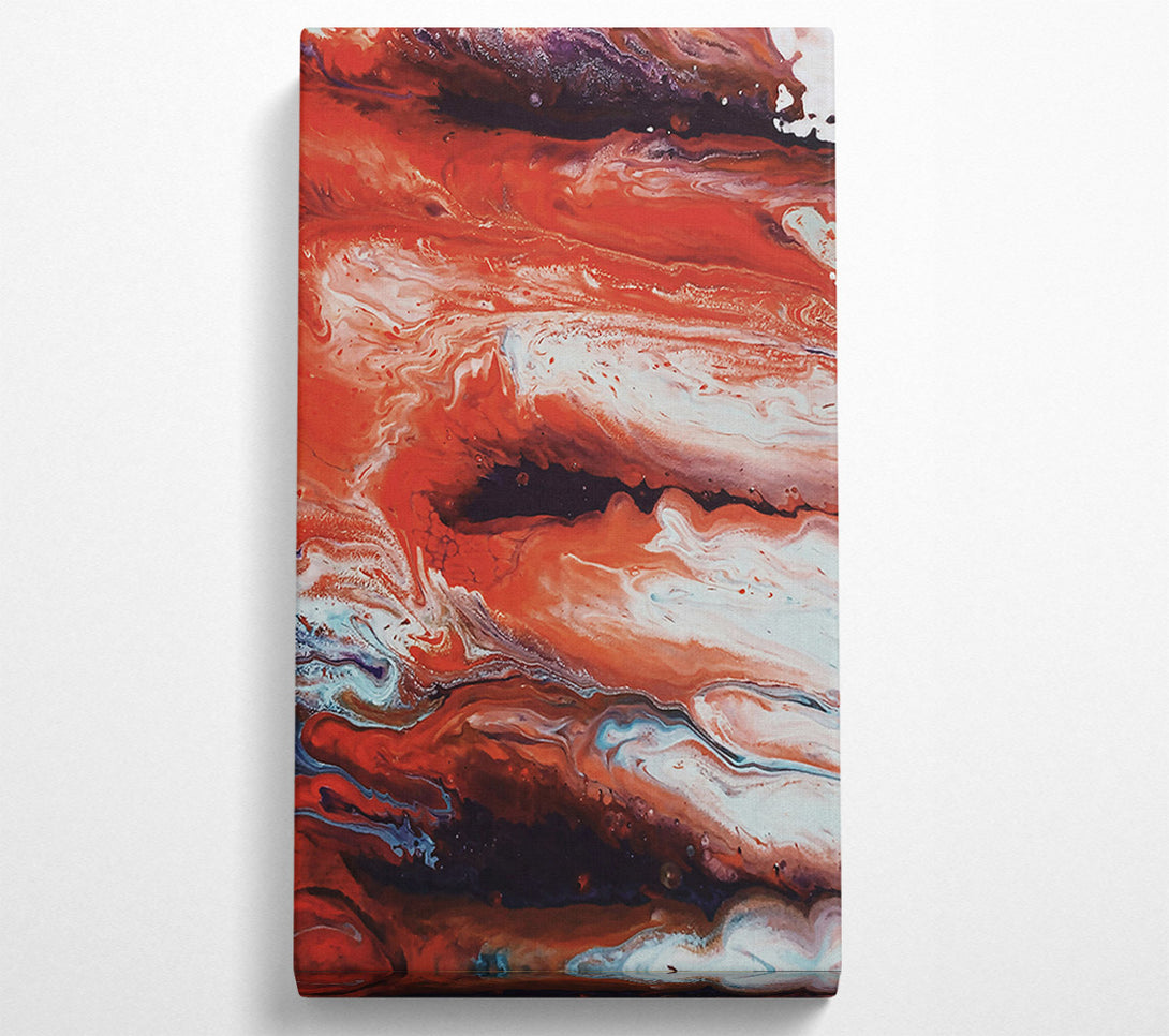  A Canvas Print of Crimson Swirls Of Time Canvas Print