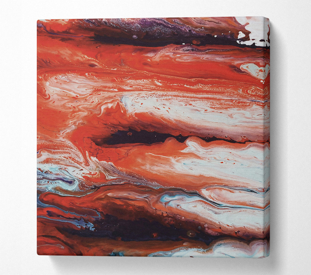  A Canvas Print of Crimson Swirls Of Time Canvas Print