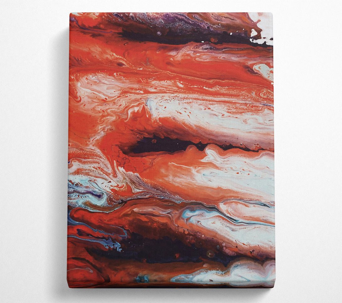  A Canvas Print of Crimson Swirls Of Time Canvas Print