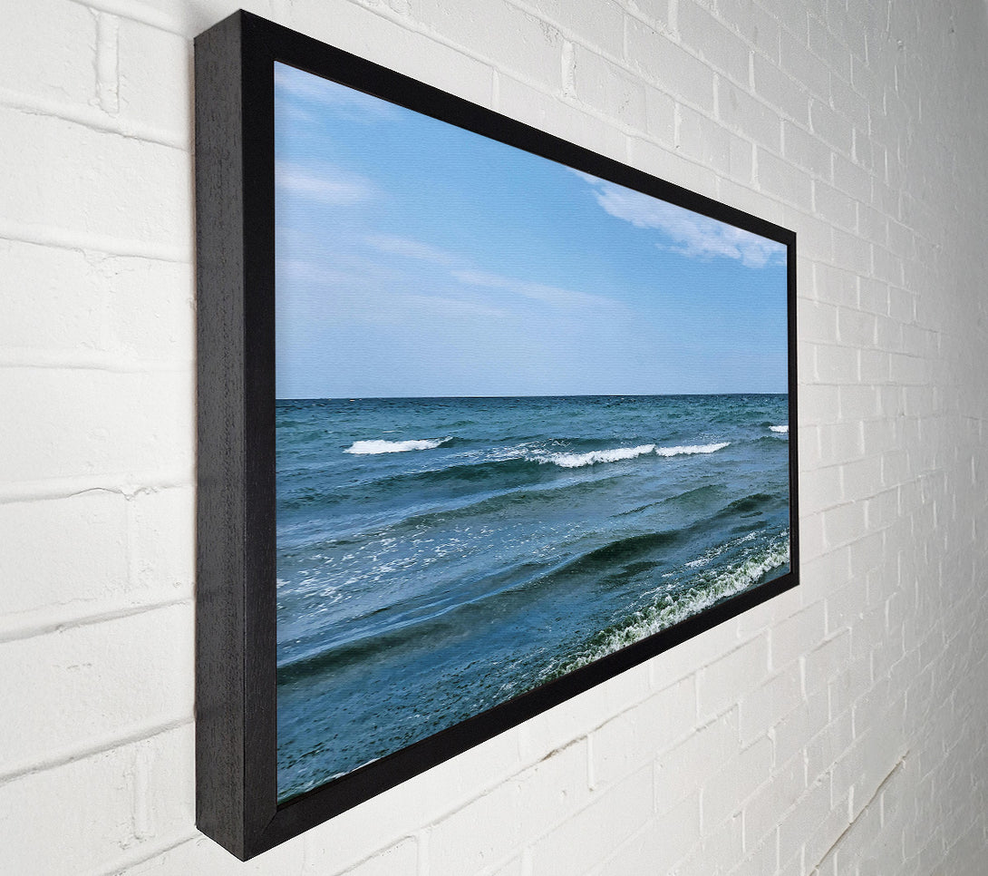  A Canvas Print of Azure Ocean Waves Canvas Art