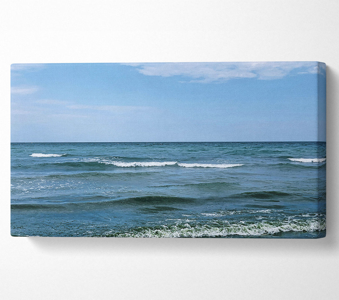  A Canvas Print of Azure Ocean Waves Canvas Art