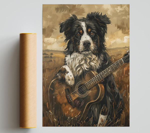 Golden Acoustic Blues Poster