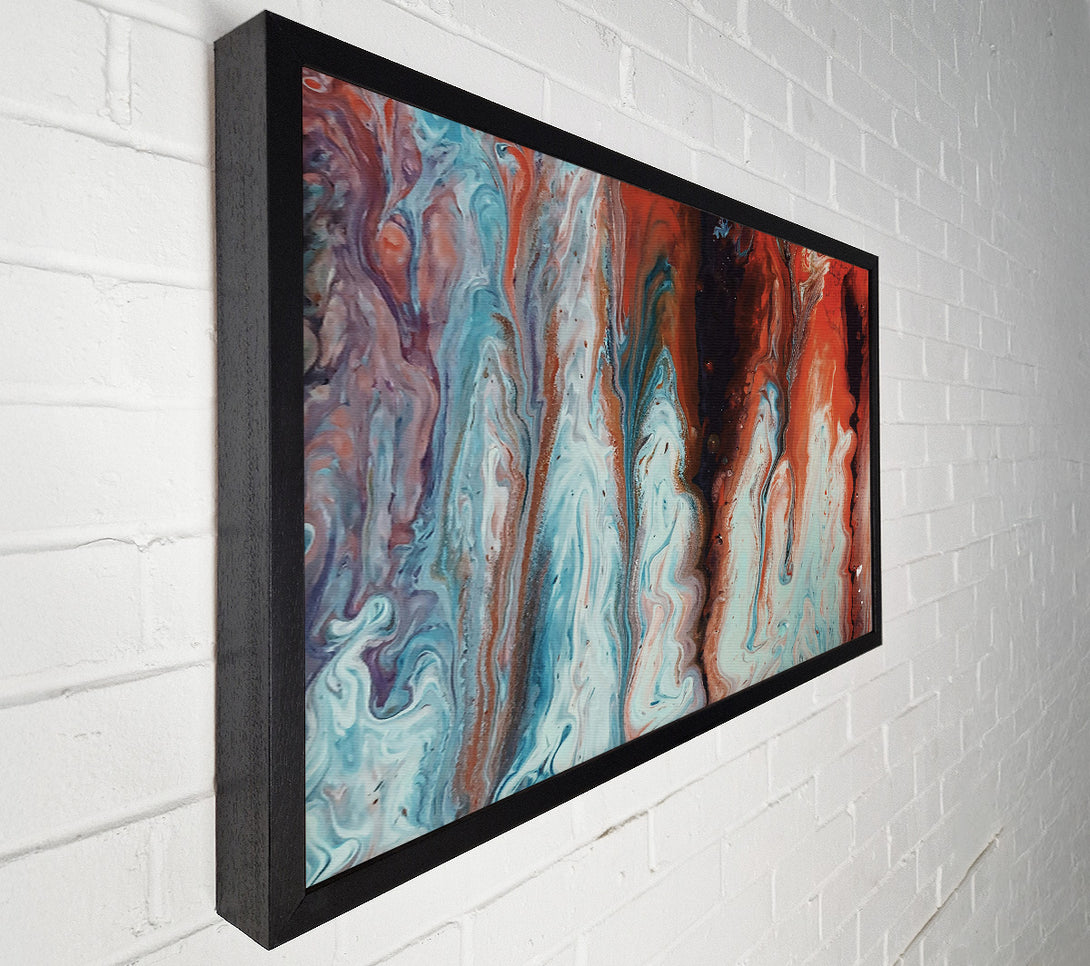  A Canvas Print of Orange Swirling Hues Canvas Art