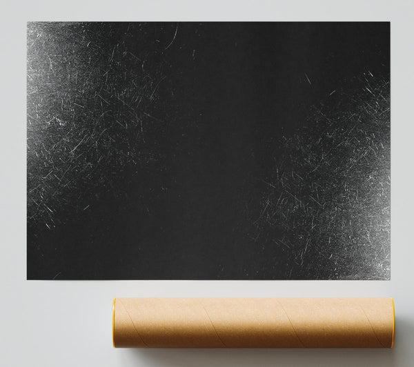 Black And White Scratches Print