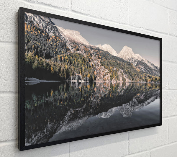 Reflected Gray Mountains