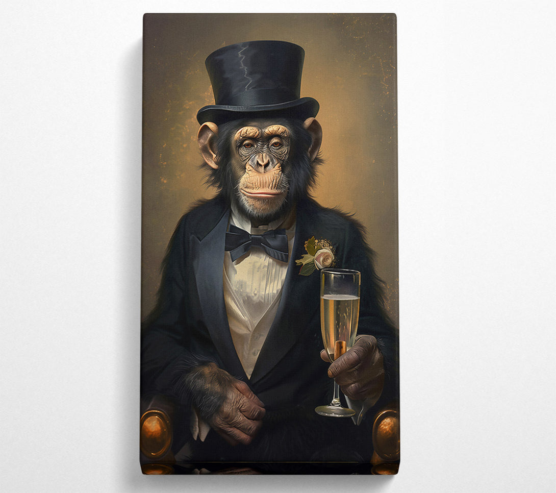  A Canvas Print of Golden Champagne Toast Canvas Wall Art