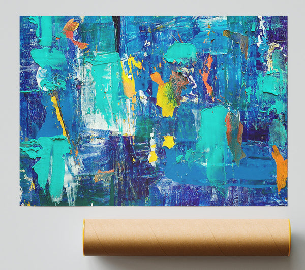 Blue Hues Of Freedom Poster