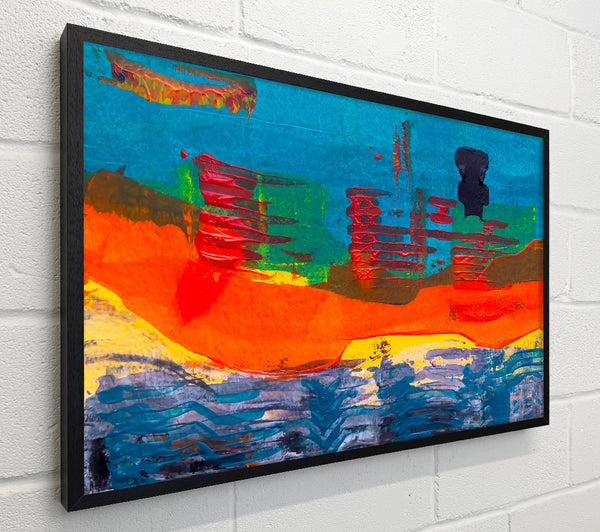 Orange Abstract Landscape