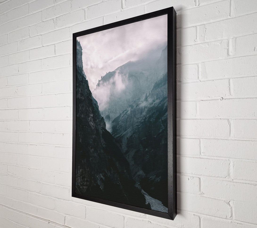  A Canvas Print of The Grey Mountain Valley Canvas Print