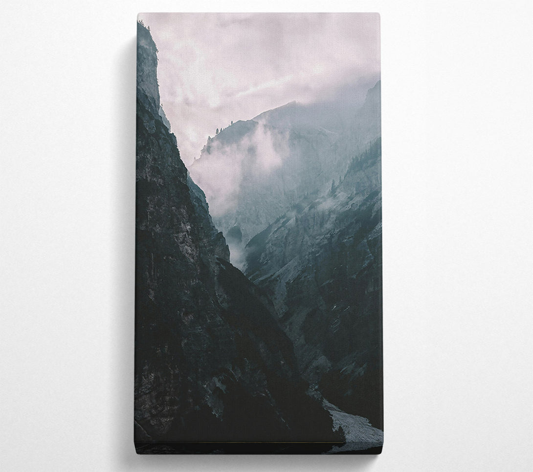  A Canvas Print of The Grey Mountain Valley Canvas Print