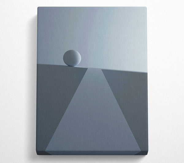  A Canvas Print of Blue Grey Ball Canvas Art