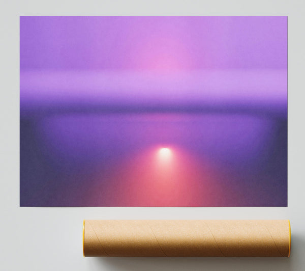 Purple Light Horizon Poster