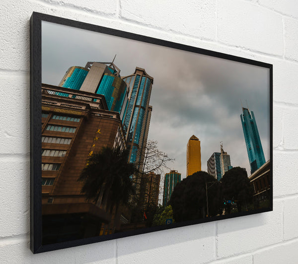Golden Sky Cityscape