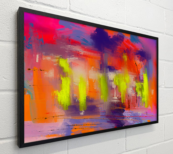 Orange And Lime Abstract