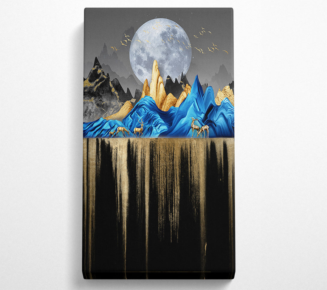  A Canvas Print of Blue Liquid Moonlight Canvas Print