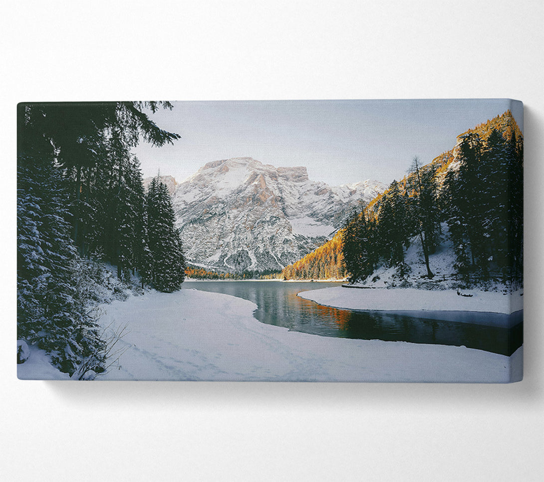  A Canvas Print of White Mountain Reflections Canvas Wall Art