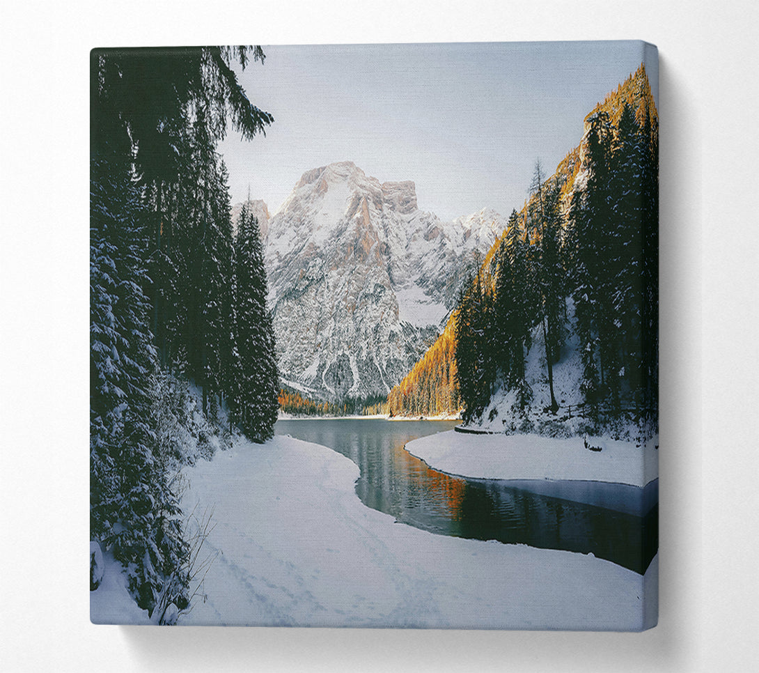  A Canvas Print of White Mountain Reflections Canvas Wall Art