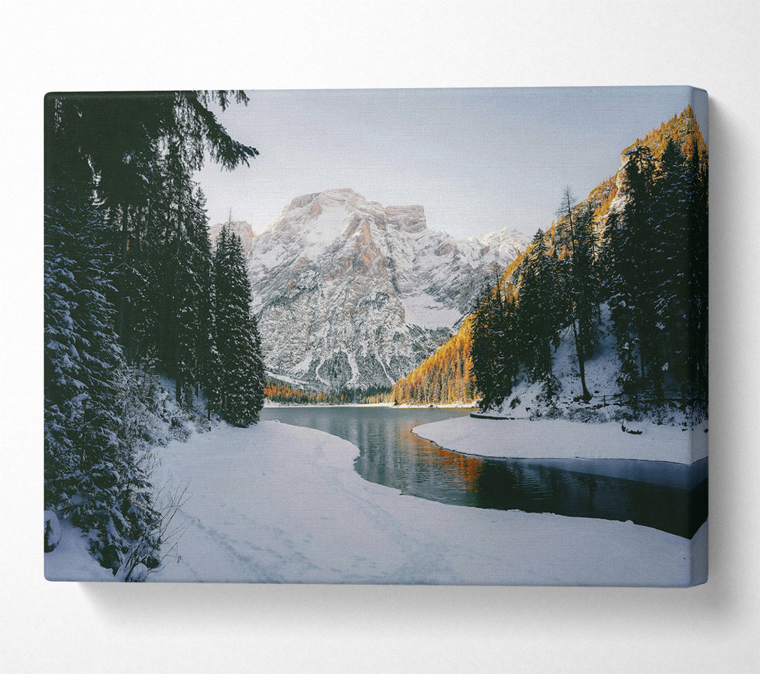  A Canvas Print of White Mountain Reflections Canvas Wall Art