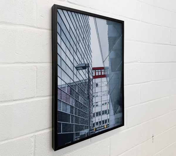 Red Lines In Grey City