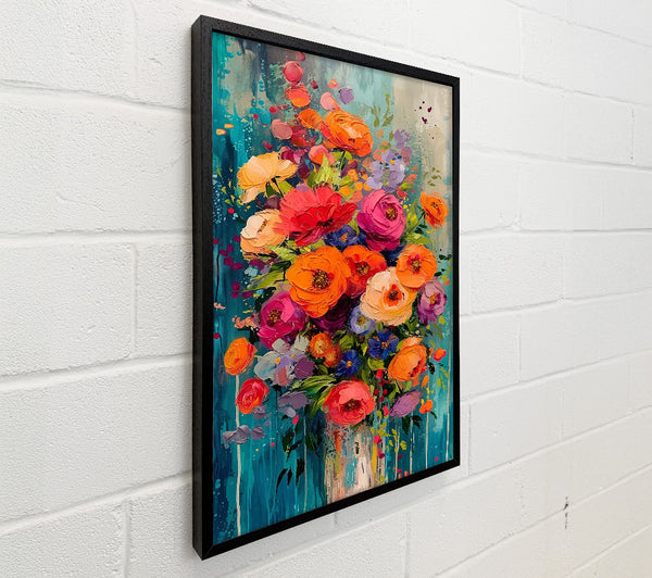 Orange Floral Burst