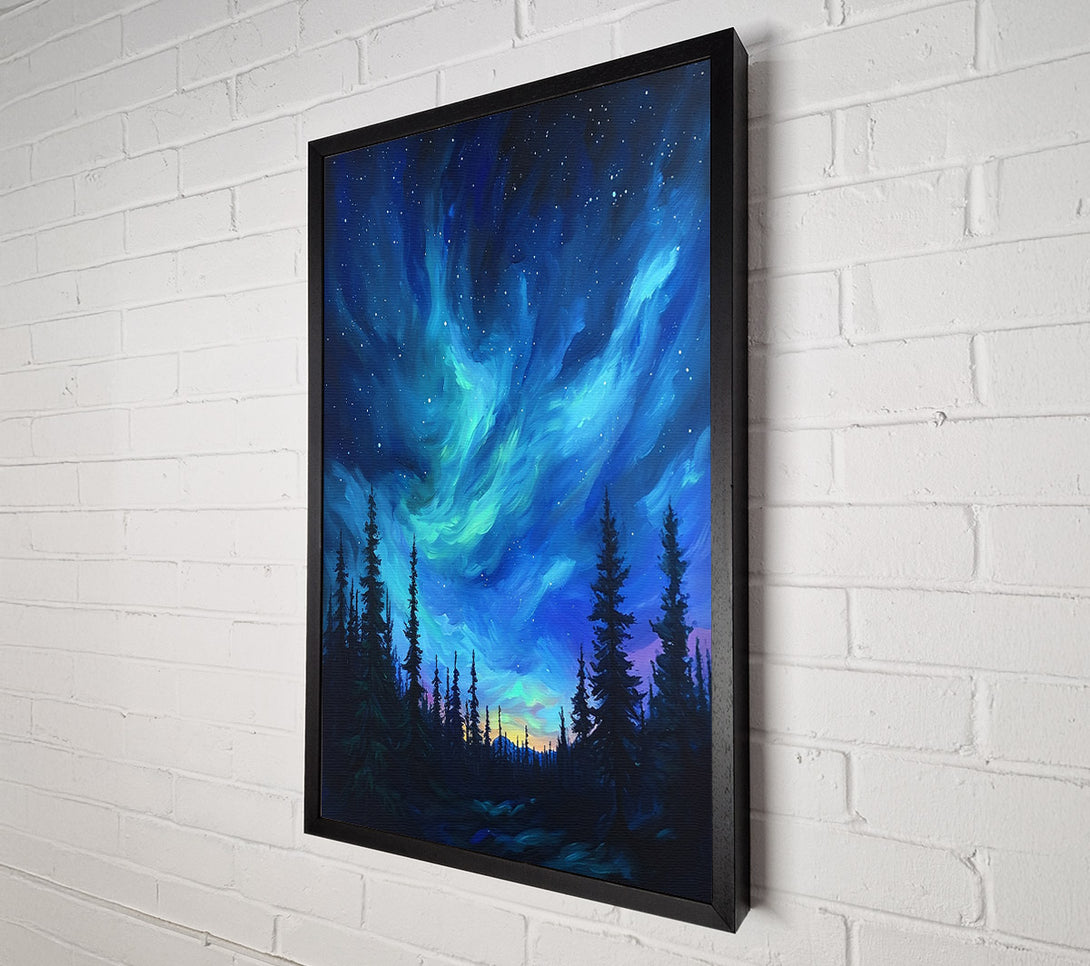  A Canvas Print of Blue Night Sky Canvas Wall Art