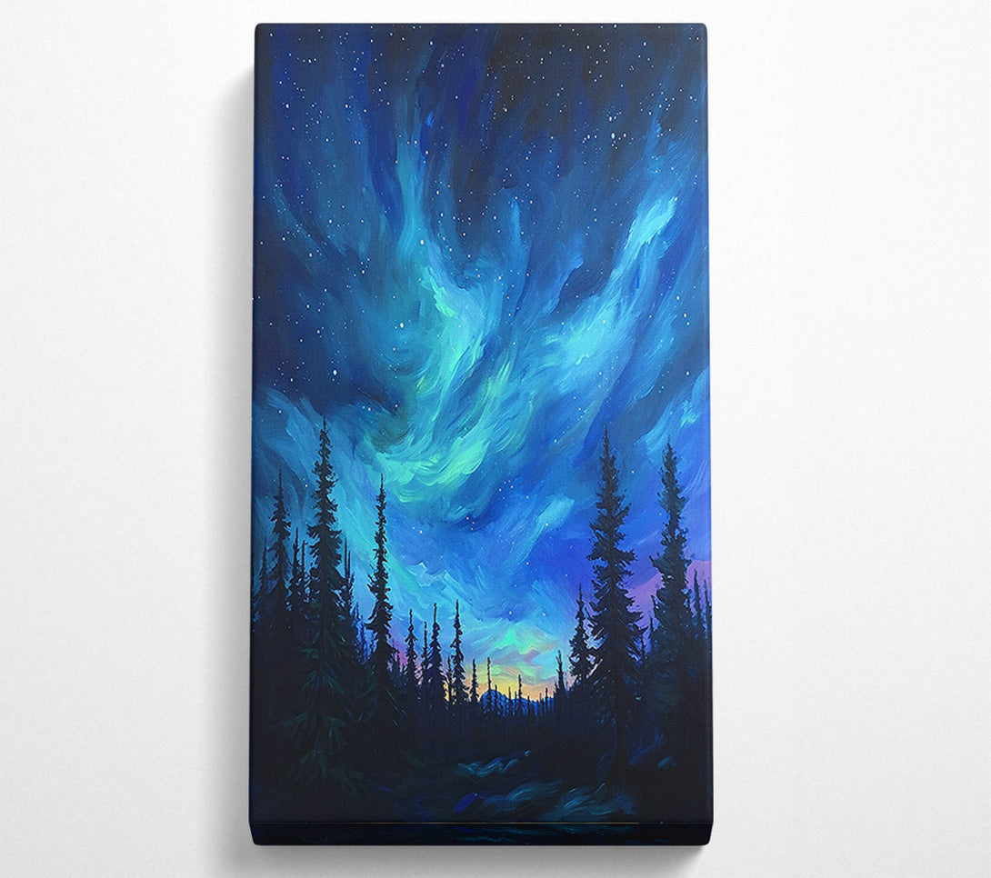  A Canvas Print of Blue Night Sky Canvas Wall Art