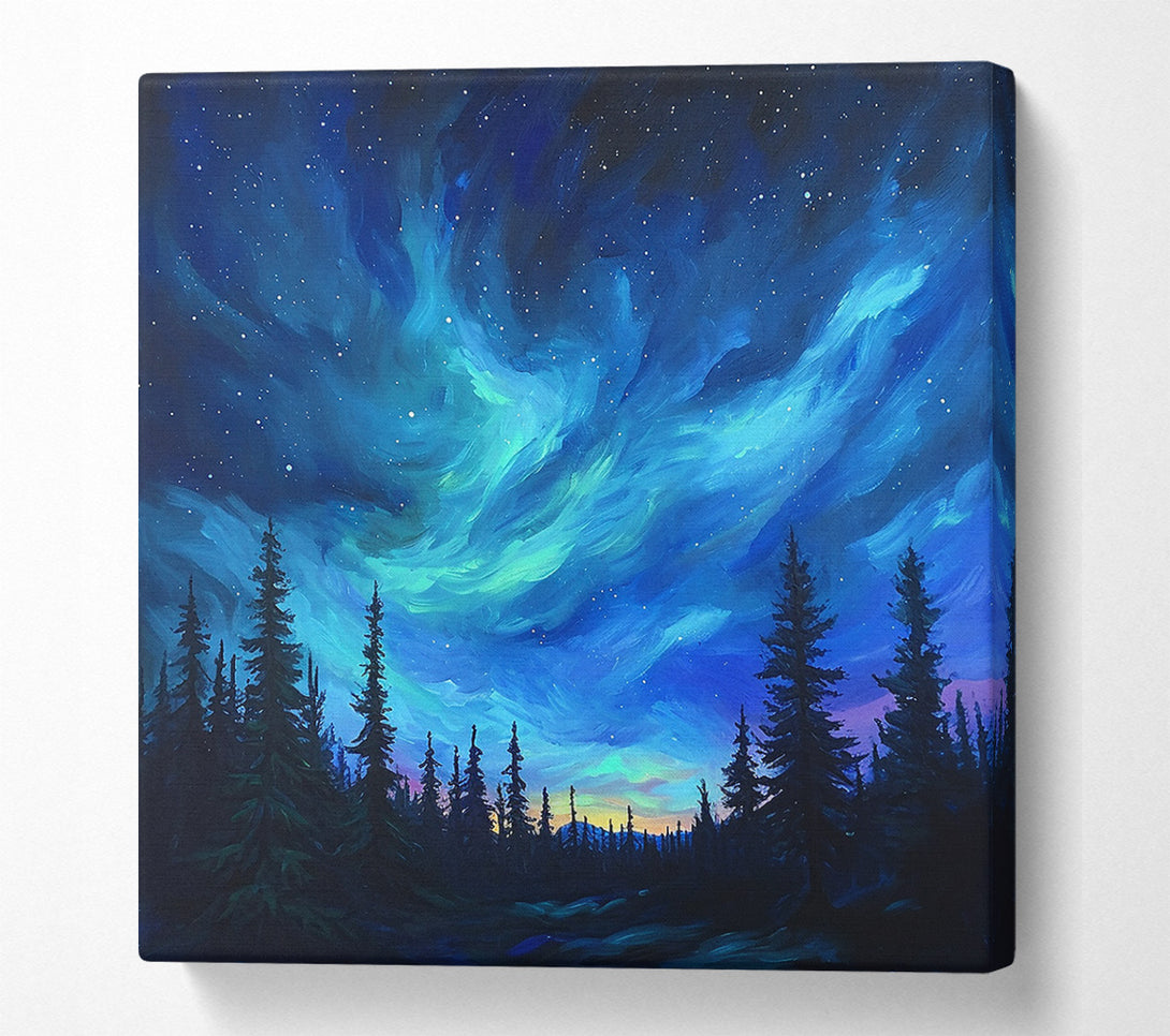  A Canvas Print of Blue Night Sky Canvas Wall Art