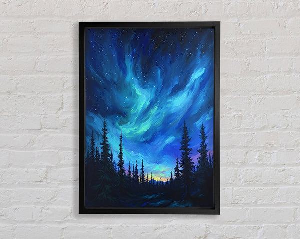 Blue Night Sky Framed Print