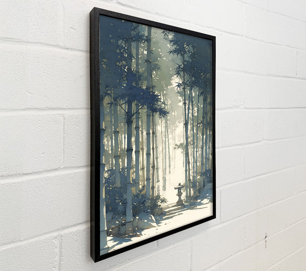 Blue Light Through Bamboo