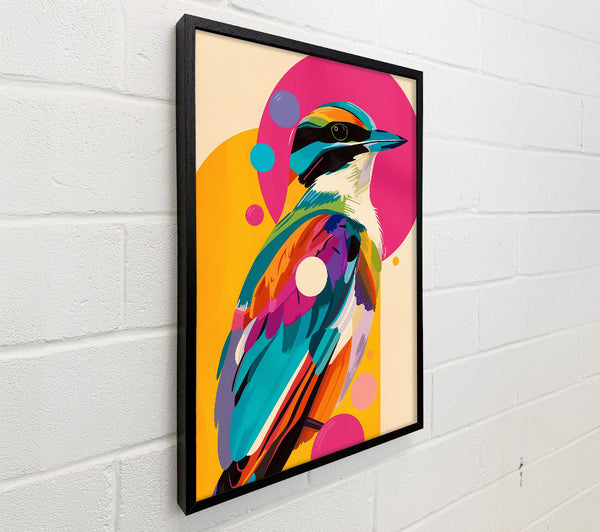 Pink And Yellow Bird