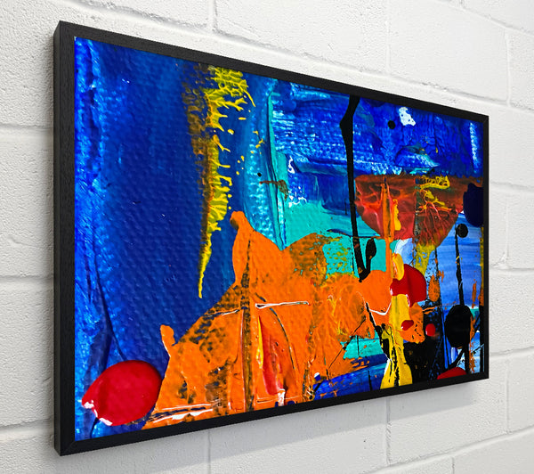 Blue Orange Abstract
