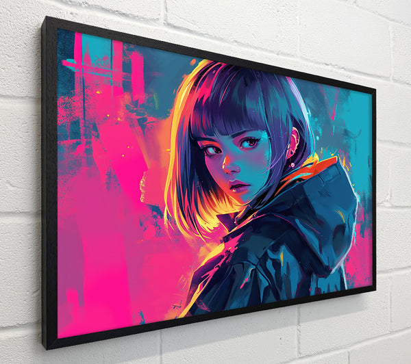 Blue Neon Gaze