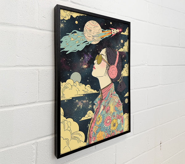 Yellow Floral Space Dream